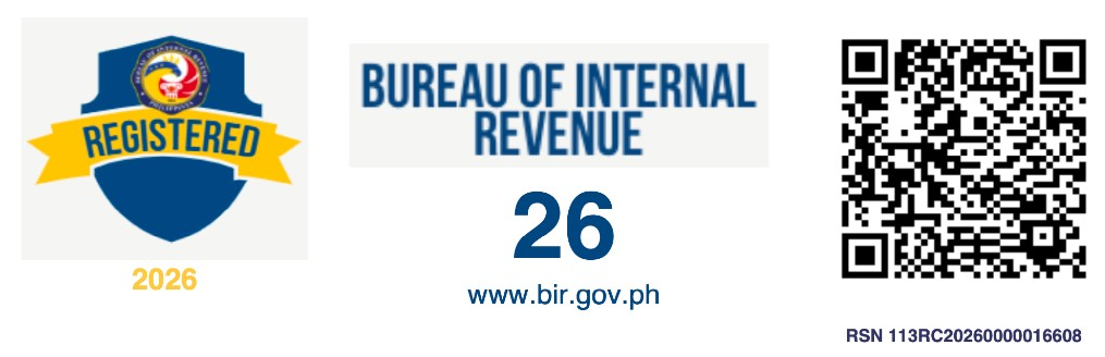 Bureau of Internal Revenue 2026 Registration Seal Badge, RSN 113RC20260000016608